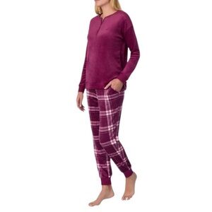 L: Nautica Velvet Soft pajamas set